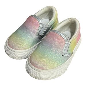 Children place Glitter Rainbow Ombre Slip On Sneakers Baby‎ Girl